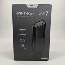 NETGEAR Nighthawk RS90 (RS90) WiFi 7 Dual-Band Router, 3.6 Gbps, Black picture