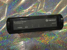 Trendnet 4-port High Speed Broadband Router Model TW100 S4W1CA Black NEED CORD picture