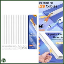 Delamu 236in Cord Hider, Professional Cable Cover Kit for Wall, TV Wire Hider fo picture