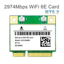 WiFi 6E AX210HMW Mini PCI-E Wifi Card  3165HMW X200HMW 8265HMW 8260HMW 7265HMW picture