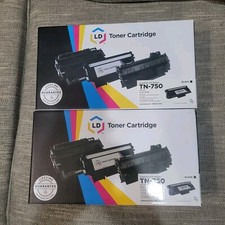 LD 2 Pack TN750 Black Laser Toner Cartridge for Brother MFC-8810DW DCP-8155DN picture