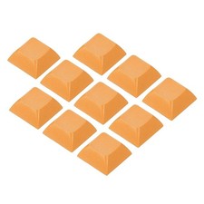 1U Blank Keycaps 10pcs MX Keyboard Replacement Universal PBT Mechanical, Orange picture