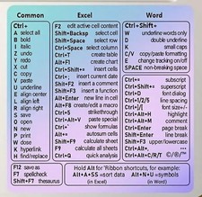 Windows Keyboard Shortcut Stickers with Purple Blue as Small, Multi picture