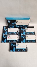HP 730 Ink Cartridges - Full Set - 300ml MK & 130ml PK, G, M, Y, C - 2028 Date picture