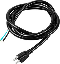 6Ft 12 Gauge 3 Prong Heavy Duty Replacement Power Supply Cord Cable 110V 115V picture
