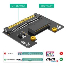 U.2 SFF-8639 to NVMe Ruler E1.S 1U GEN-Z EDSFF Short SSD Carrier Adapter picture