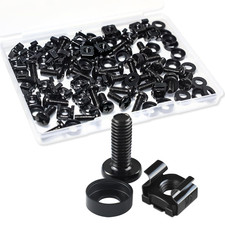 M6 Cage Nuts and Rack Screws Kit, 10-Pack, Rack Mount Cage Nuts picture