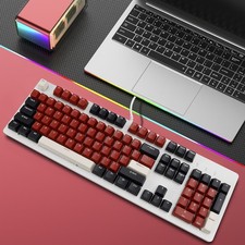 104-Key Wired Mechanical Linear Switch Gaming Keyboard Blue Switch picture