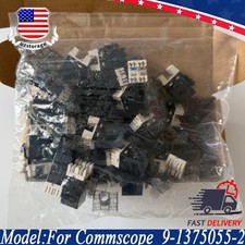 24PCS Commscope 9-1375055-2 SL110 SERIES RJ45 CAT6 Modular Jack Black Dust Cover picture