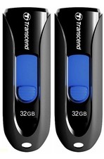 2x Transcend 32 GB JetFlash 3.1 USB Memory Flash Thumb Storage Drives. picture