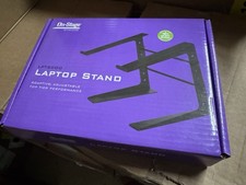 On-Stage LPT5000 Laptop Stand Black Adjustable NEW IN BOX DJ Tablet picture