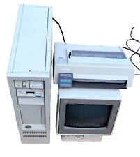 IBM PS/2 Model 60 , 8560-071 Tower PC With Monitor and  ProPrinter iii picture