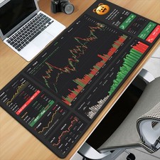 1pc Chart's Dark Secret XXL Stock Trading Chart Mouse Pad - Non-Slip Rubber Ba picture
