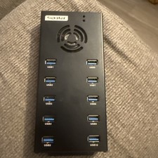 Sipolar A-423 10-Port USB Hub - High-Speed USB Splitter (Used As-Is) picture