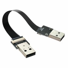 Xiwai USB 2.0 Type-A Male to Type-A Male Data Flat Slim FPC Cable for FPV Disk picture