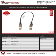 Cisco STACK-T4-50CM Stacking Cable 800-104696-01 picture