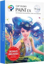 CLIP STUDIO PAINT EX - Version 5 - Perpetual I Retail Pack w/ Bonus Brushes picture