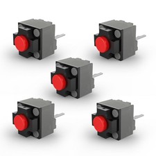 Mute Button 6x6x7.3mm Square Switch Silent Mouse Micro 10M Clicks 5 PCS picture