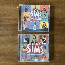 The Sims & Sims livin' large Expansion Pack PC  Simulation Game, Manual and Key picture