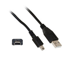 15ft Mini USB 2.0 Cable, Black, Type A Male to 5 Pin Mini-B Male  10UM-02115BK picture