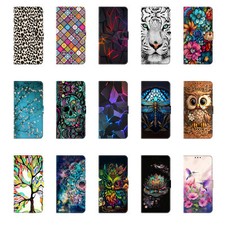 Luxury Tree Flower Tiger Owl Wallet Cover Case For S25 S24 S23 FE S22 Ultra picture