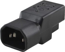 Conntek 30130 IEC C14 to NEMA 5-15R Plug Adapter 10Amp picture