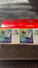 Genuine Canon PIXMA Twin Pack BCI-15 Color  Cartridge 2 Twin Packs picture