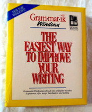 Grammatik Windows 2.11 VTG 1990 Software Easiest Writing Style Improvement Boxed picture