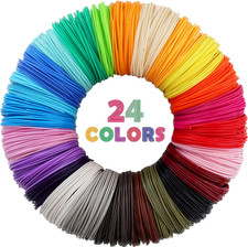 24 Colors 1.75Mm ABS 3D Pen Printer Filament Refill, Each Color 3.5M, Total 84M picture