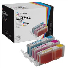 LD Compatible Ink Replacement for Canon CLI-251XL HY (1 C, 1 M, 1 Y, 3-Pk) picture