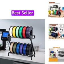 Z-shaped 2 Tiers 3D Printer Filament Storage Rack Desktop,3D Printer Filament... picture