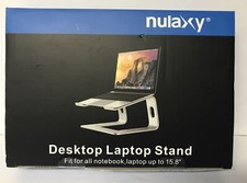 Nulaxy Gray Aluminum Desktop Laptop Stand Model C3 notebook riser up to 15.8
