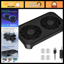 High-Speed Dual 140mm USB Cooling Fan - Quiet, Stackable Design for PC, Laptop, picture