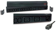 APC NetShelter Basic Rack PDU, 1U, 16A, 208 & 230V, 10 C13 and 2 C19 outlets picture