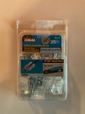 IDEAL 85-370 Cat5E Feed-Thru RJ-45 MODULAR PLUGS 25 PACK picture