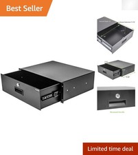 Secure 3U Rack-Mount Server Cabinet with Lockable Drawer - Durable Metal Design picture