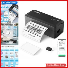Thermal Shipping Label Printer 4x6 Bluetooth USB Portable Compact 203dpi for picture