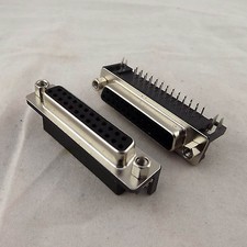10x D-SUB DB25 25Pin 2 Row Female Right Angle PCB Solder Cable Adapter Connector picture