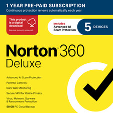 Norton 360 Deluxe 2026 | 5 Devices | Direct From Norton picture