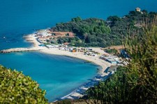 Landscape beach sea bay resort Custom Gaming Mat Desk picture