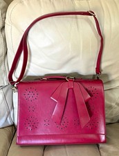 ECOSUSI Red Vegan Leather Laptop Briefcase 15.6