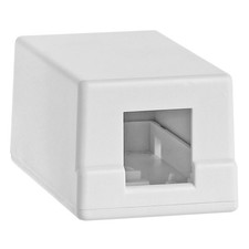 1 Port Keystone Jack Surface Mount Box Single Port Mount Box for RJ45 Cat5e Cat6 picture