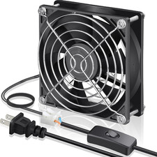 GDSTIME 90Mm EC Axial Cooling Fan 92Mm X 25Mm AC 110V 115V 120V 220V 240V Dual B picture