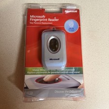 Microsoft Fingerprint Reader USB Sealed Windows XP Vista Model 1033 picture