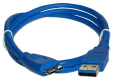 6ft USB 3.2 Gen 1 SuperSpeed 5Gbps Type A to Micro-B Male Cable, Blue picture