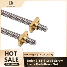 T8 Trapezoidal Lead Screw 8mm Z Axis Rod with Brass Nuts for Ender-3 CR-10 picture