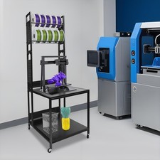 3D Printer Stand with Double Layer Filament Storage Rack Heavy Duty Mobile Table picture