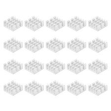 11x11x5mm Aluminum Heatsink Radiator for MOS IC Chip Silver Tone 20 Pcs picture