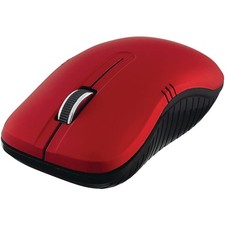 Verbatim Wireless Notebook Optical Mouse Red 2.4GHz Plug and Play 1200 DPI picture