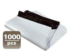 Yens® 1000 #M4 WHITE POLY MAILERS ENVELOPES Self Sealing BAGS 10 x 13 picture